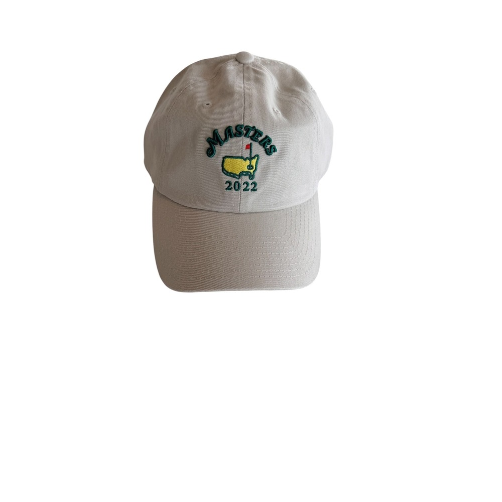 Masters 2022 Golf Hat American Needle Khaki Tan Adjustable Dad Cap Augusta